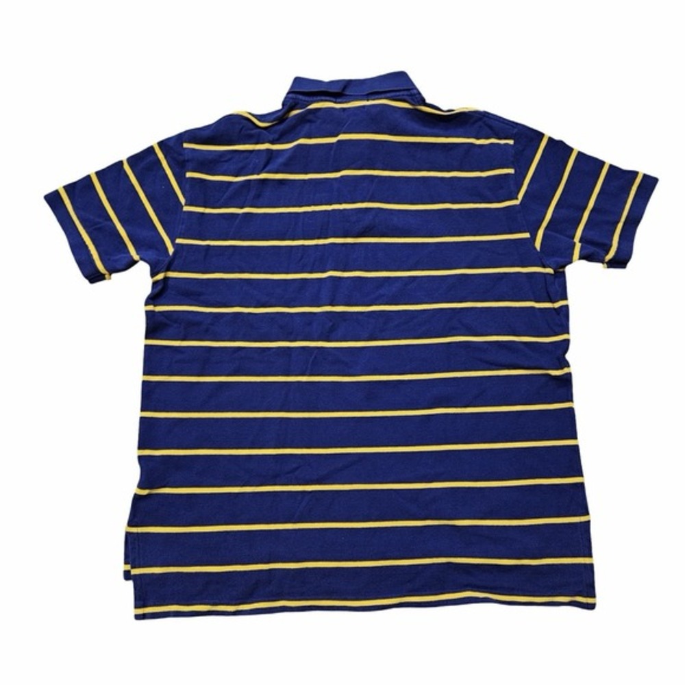 Polo Ralph Lauren‎ Classic Fit Polo Shirt Men XL Blue Yellow Striped Cotton - Picture 8 of 8